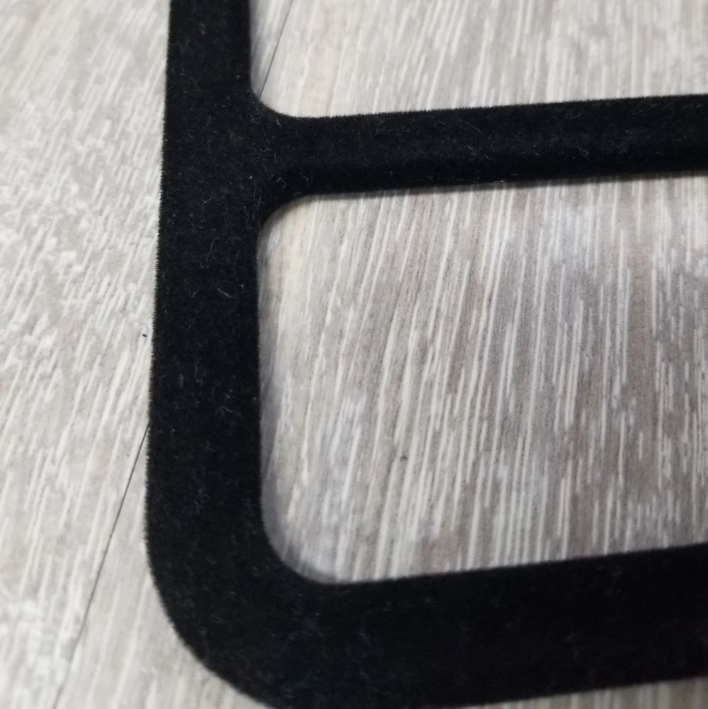 Black velvet scarf organizer